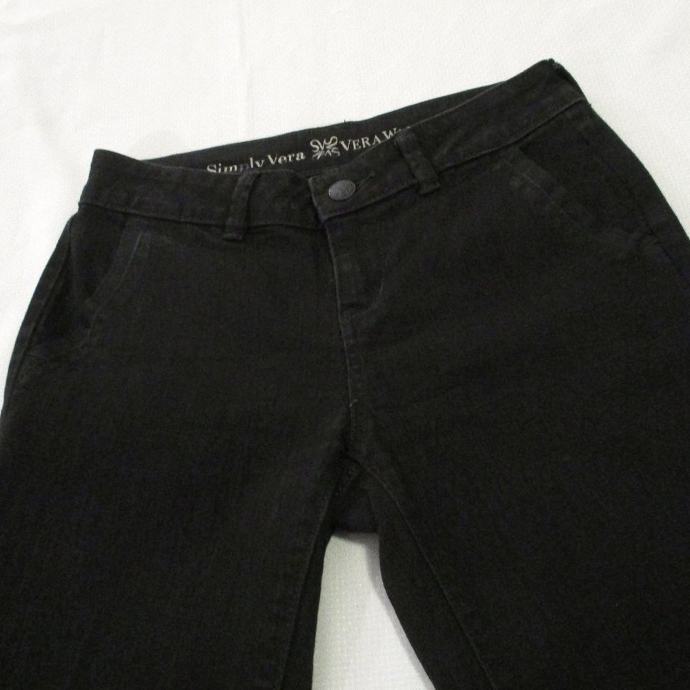 😎💞 SIMPLY VERA – VINTAGE VERA WANG BLACK JEANS – SIZE 2 – NWOT 💞😎 - Picture 10 of 16